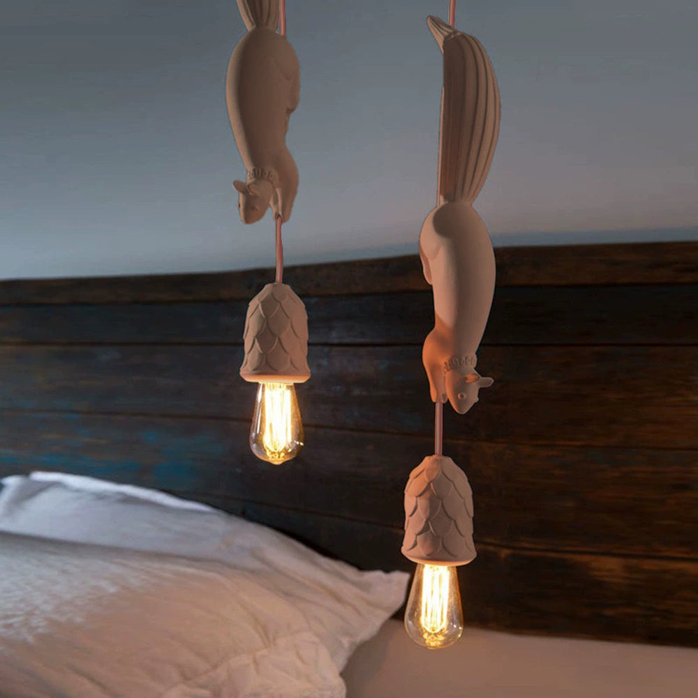 Aria Pendant Light Squirrel/Pinecone Modern, Resin, Restaurant - Neutralighting