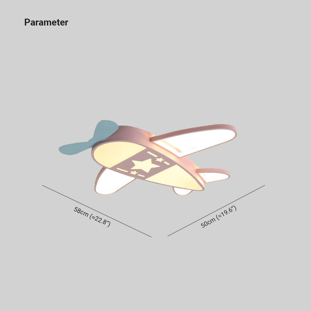 Valentina Modern Airplane Shaped Flush Mount Ceiling Light - Neutralighting
