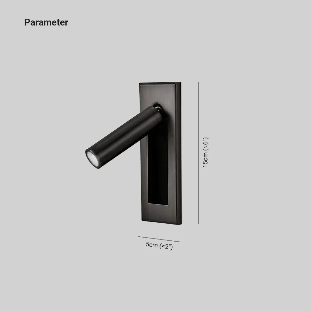 Arisha Modern Rotatable Bedside Sconce, Cylindrical/Square - Neutralighting