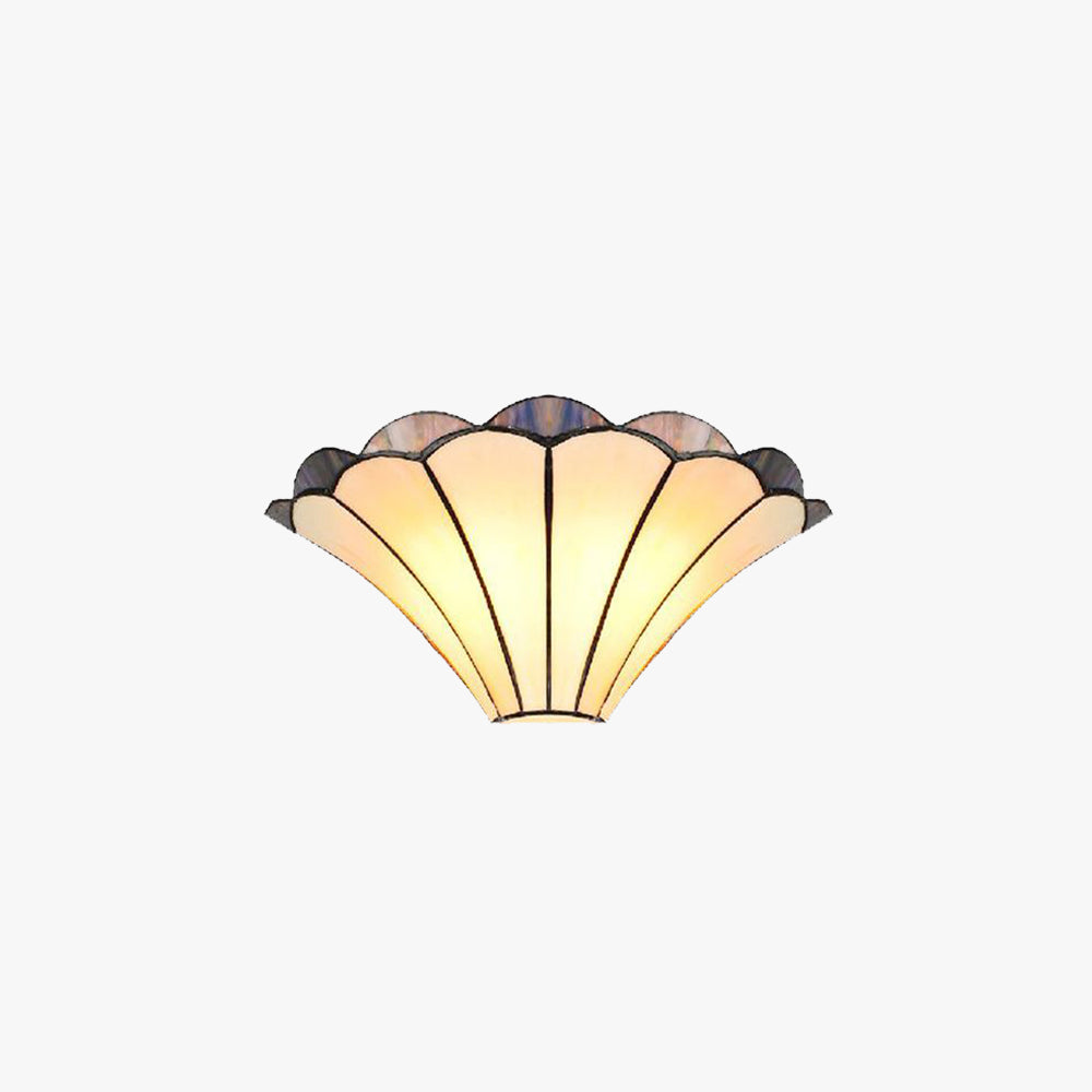 Valentina Flower Shape Glass Wall Lamp, Beige - Neutralighting