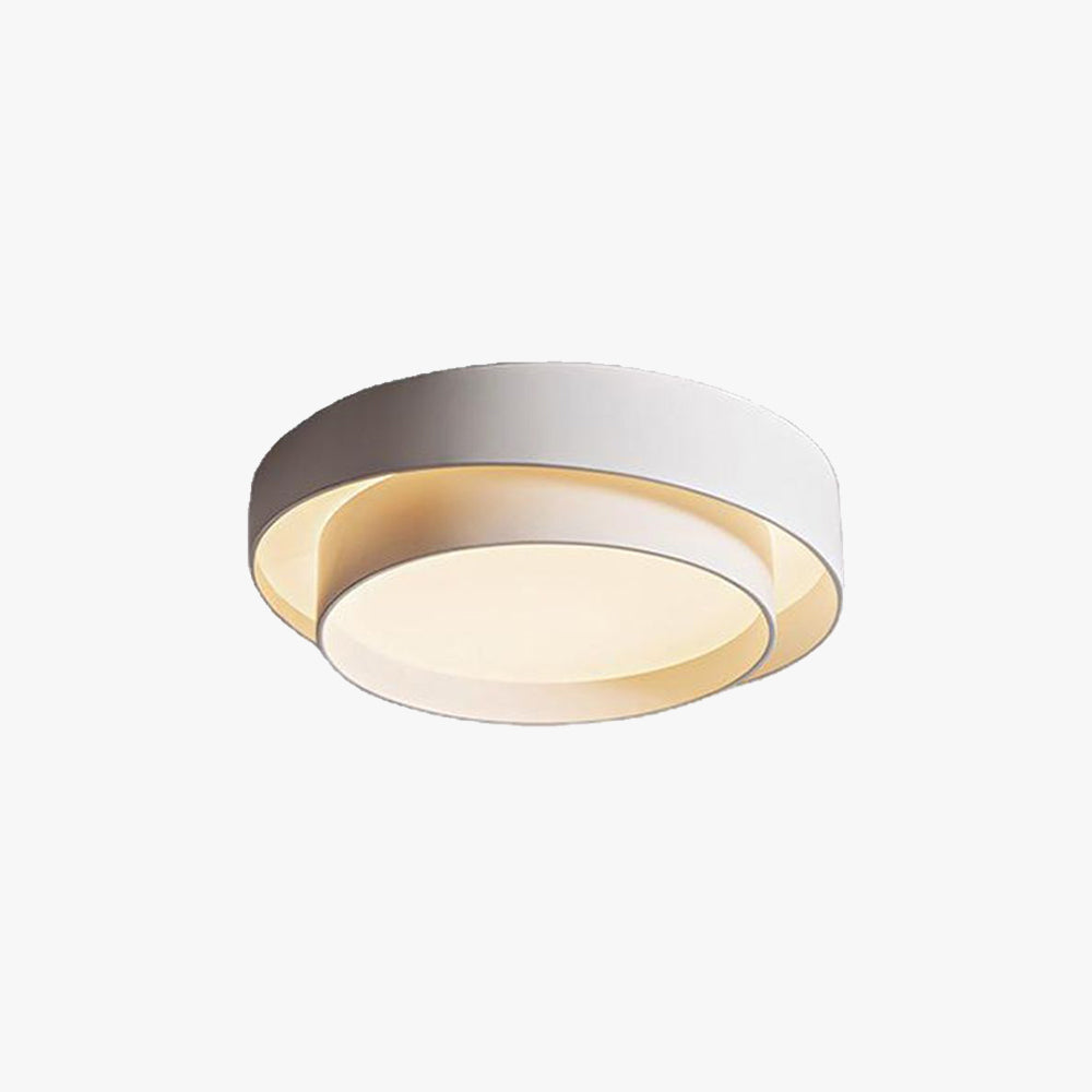 Arux Nordic Art Deco Circular Flush Mount Ceiling Light - Neutralighting