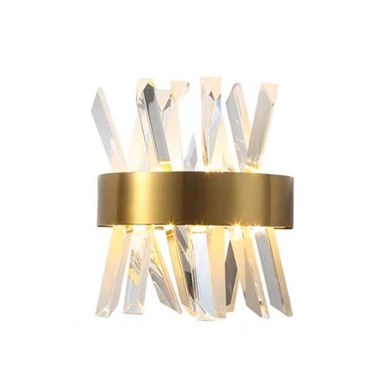 Kristy Luxury Gold Crystal Bedroom Bedside Wall Lamp - Neutralighting
