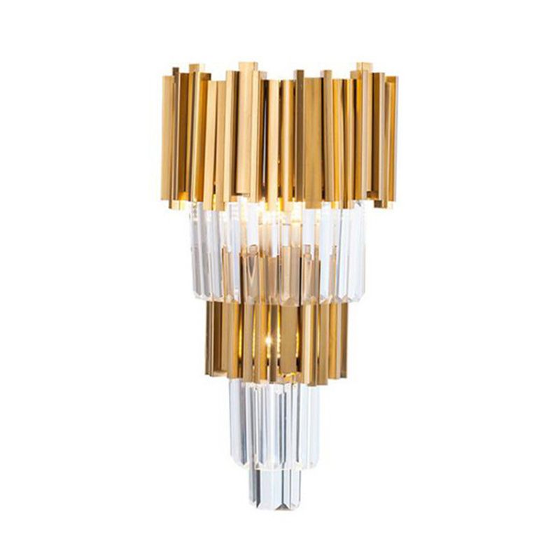 Kristy Luxury Gold Crystal Bedroom Bedside Wall Lamp - Neutralighting