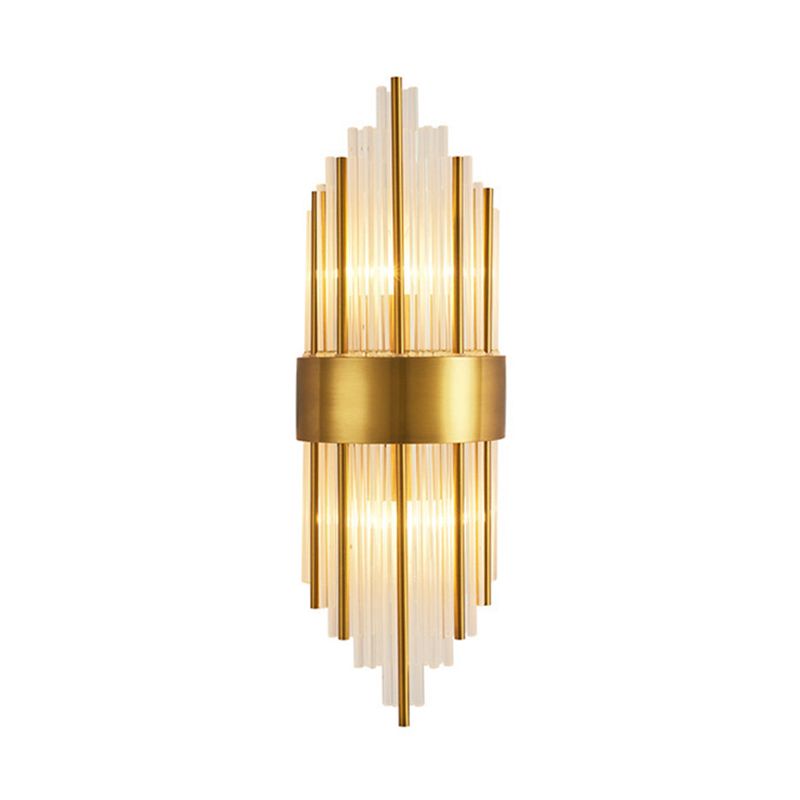 Kristy Luxury Gold Crystal Bedroom Bedside Wall Lamp - Neutralighting