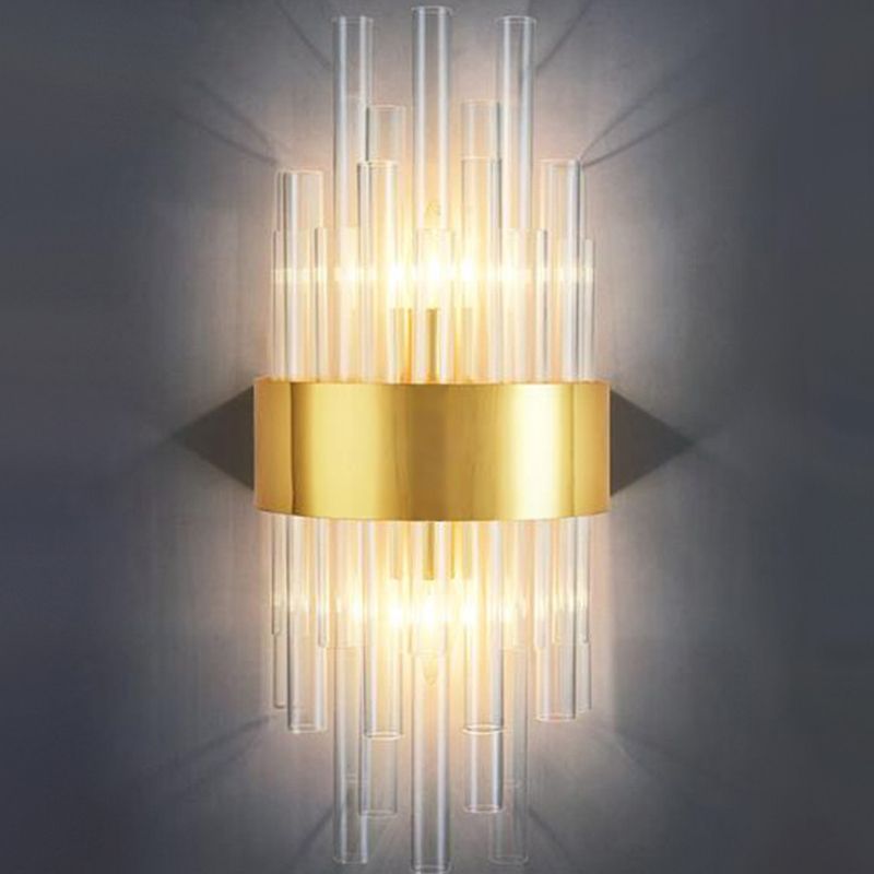 Kristy Luxury Gold Crystal Bedroom Bedside Wall Lamp - Neutralighting