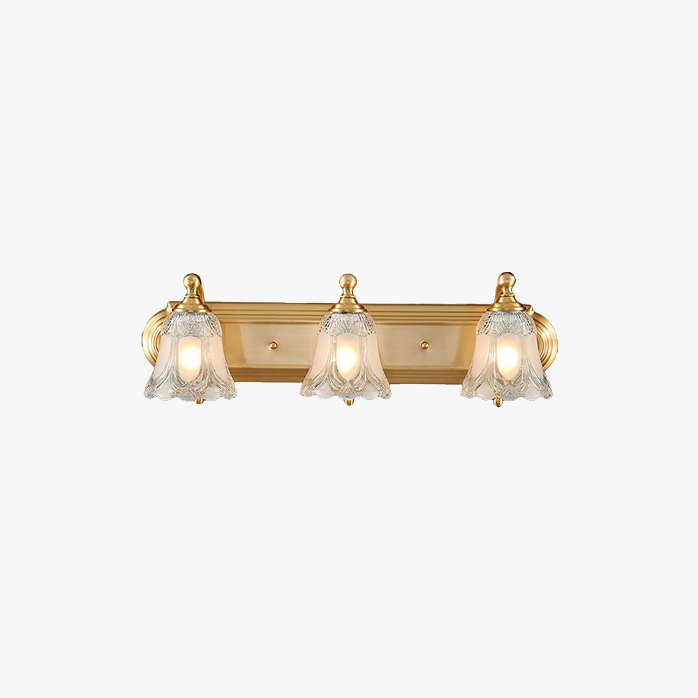 Arisha Modern Flower Metal Vanity Wall Lamp, Gold - Neutralighting