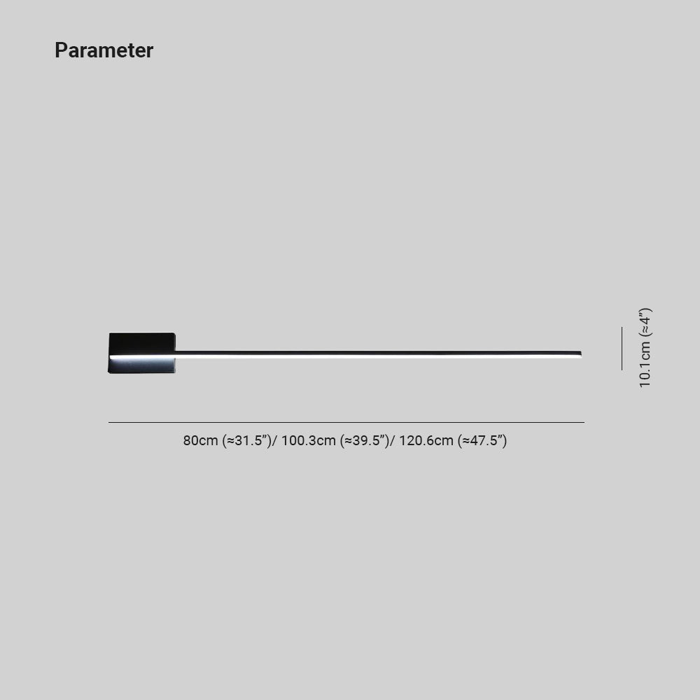 Arisha Minimalist Linear Metal Vanity Wall Light, Black, Bathroom - Neutralighting