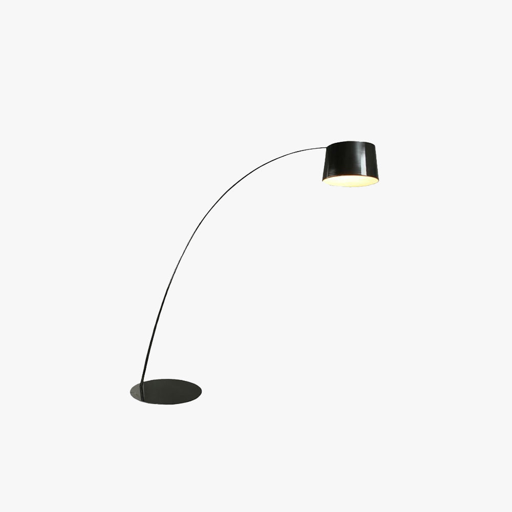 Eryn Floor Lamp Cool Modern, Metal Arc, Black/White/Red/Blue, Bedroom - Neutralighting