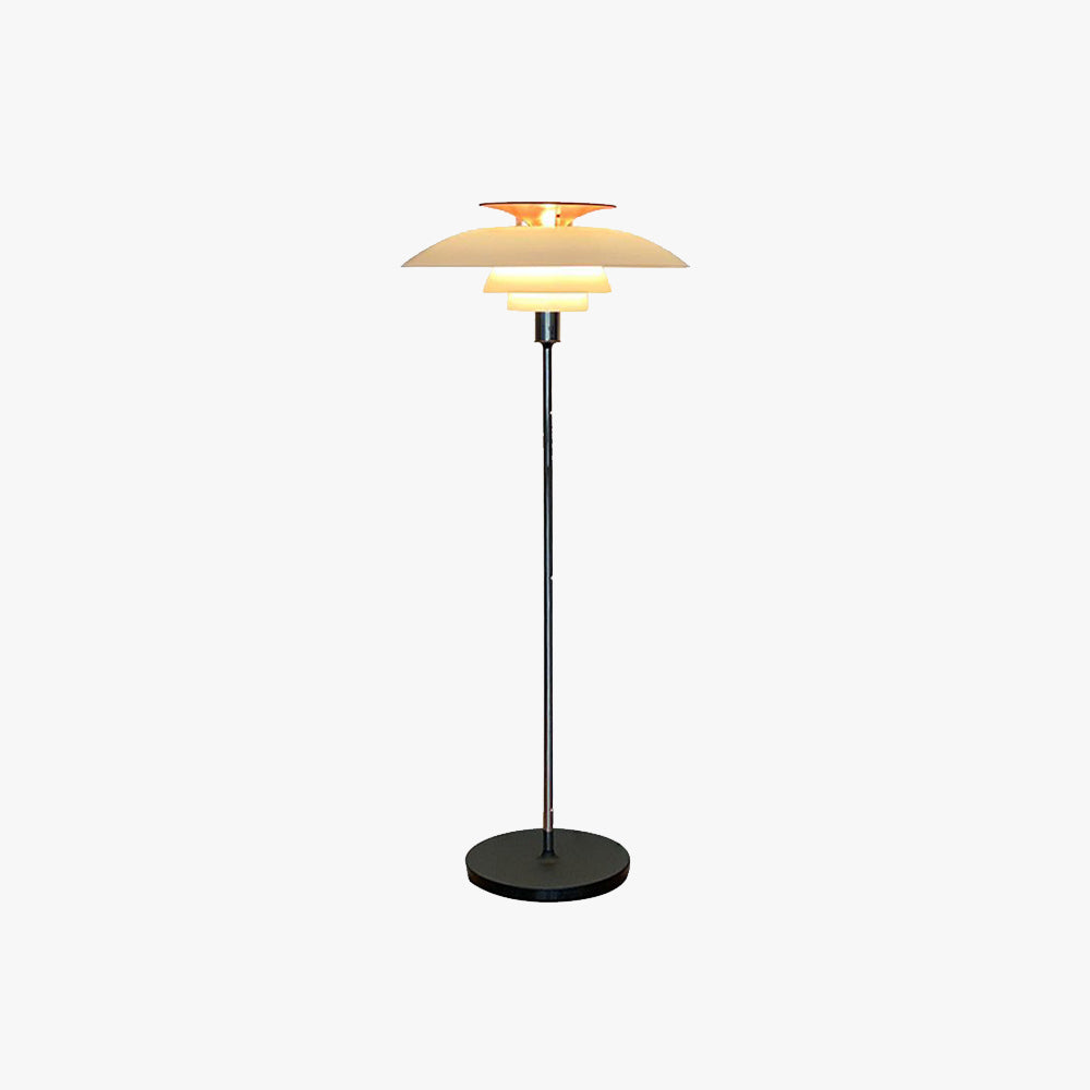 Salgado Modern Flying Saucer Metal Acrylic Floor Lamp - Neutralighting