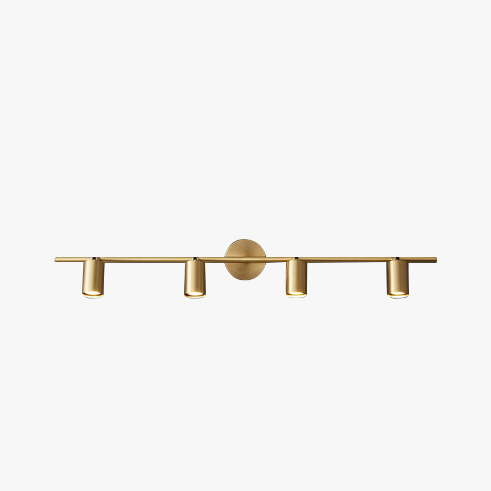 Griv Modern Cylinder Rotatable Spotlight Wall Lamp Brass - Neutralighting