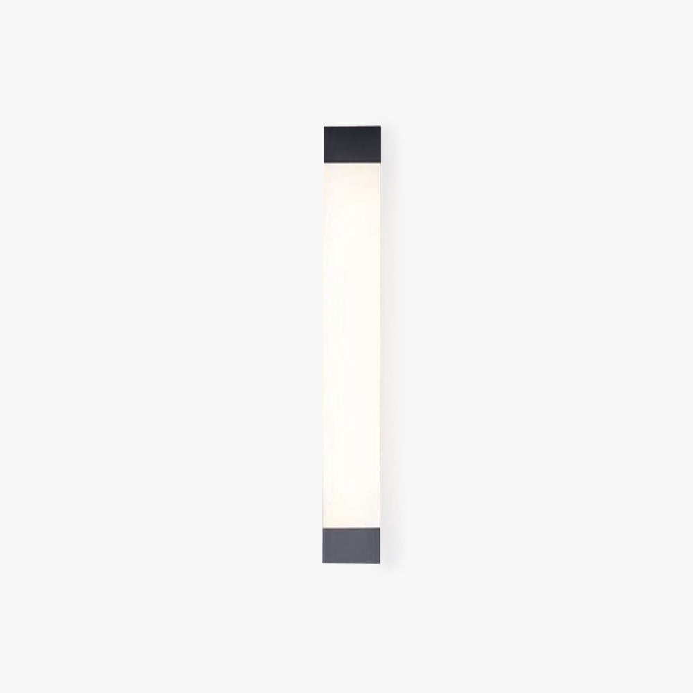 Ray Minimalist Linear Metal Outdoor Wall Lamp, Black - Neutralighting