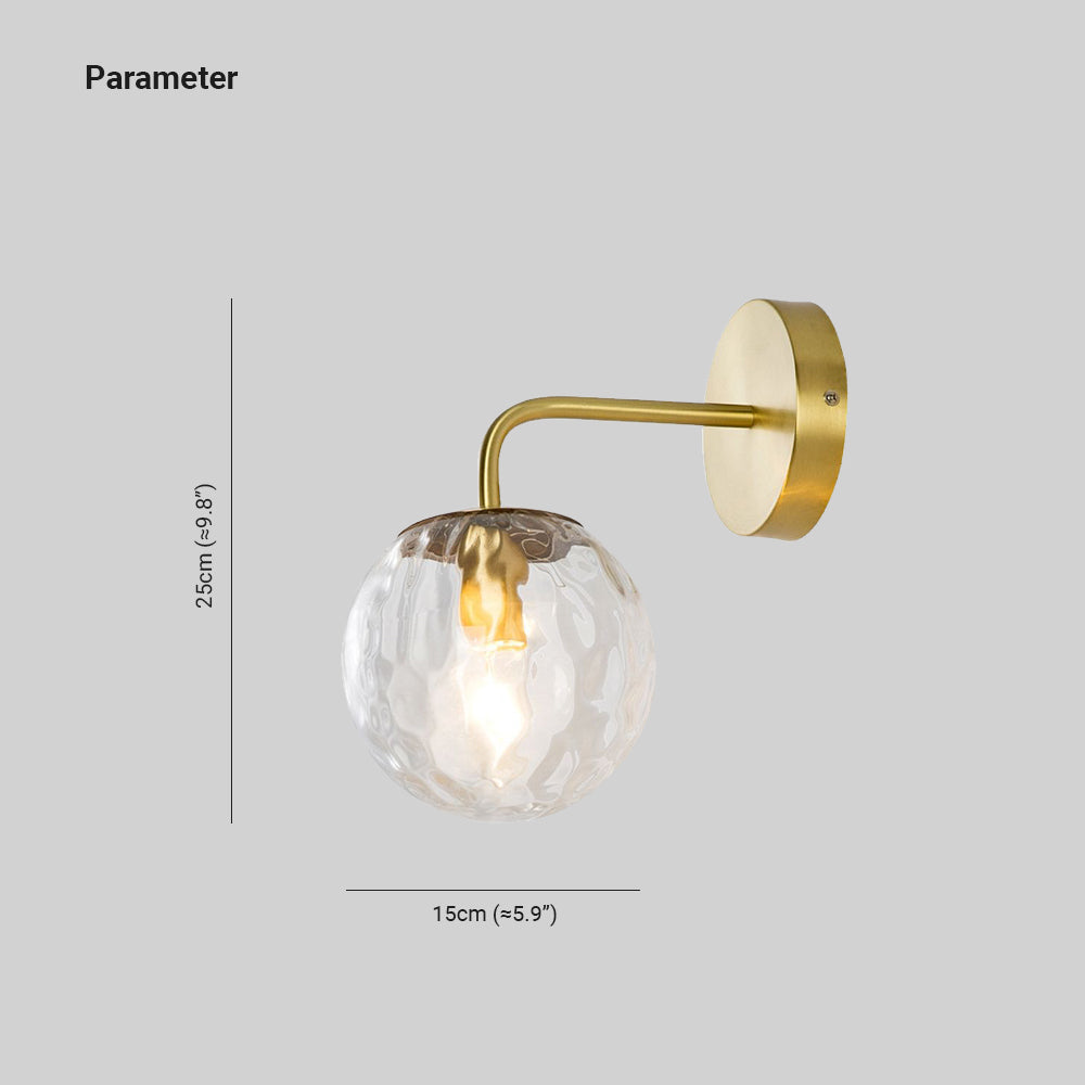 Valentina Vintage Clear Bubble Dresser Wall Lamp - Neutralighting