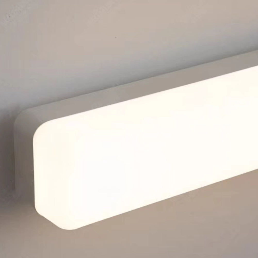 Arisha Simple White Bar Mirror Front Vanity Wall Lamp, Acrylic - Neutralighting