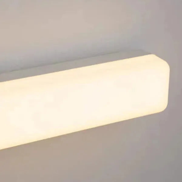 Arisha Simple White Bar Mirror Front Vanity Wall Lamp, Acrylic - Neutralighting
