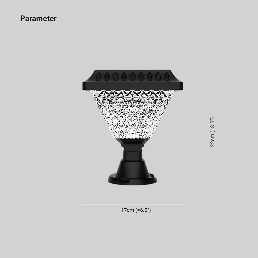 Ray Modern Geometry Acrylic Outdoor Floor Lamp, Black - Neutralighting