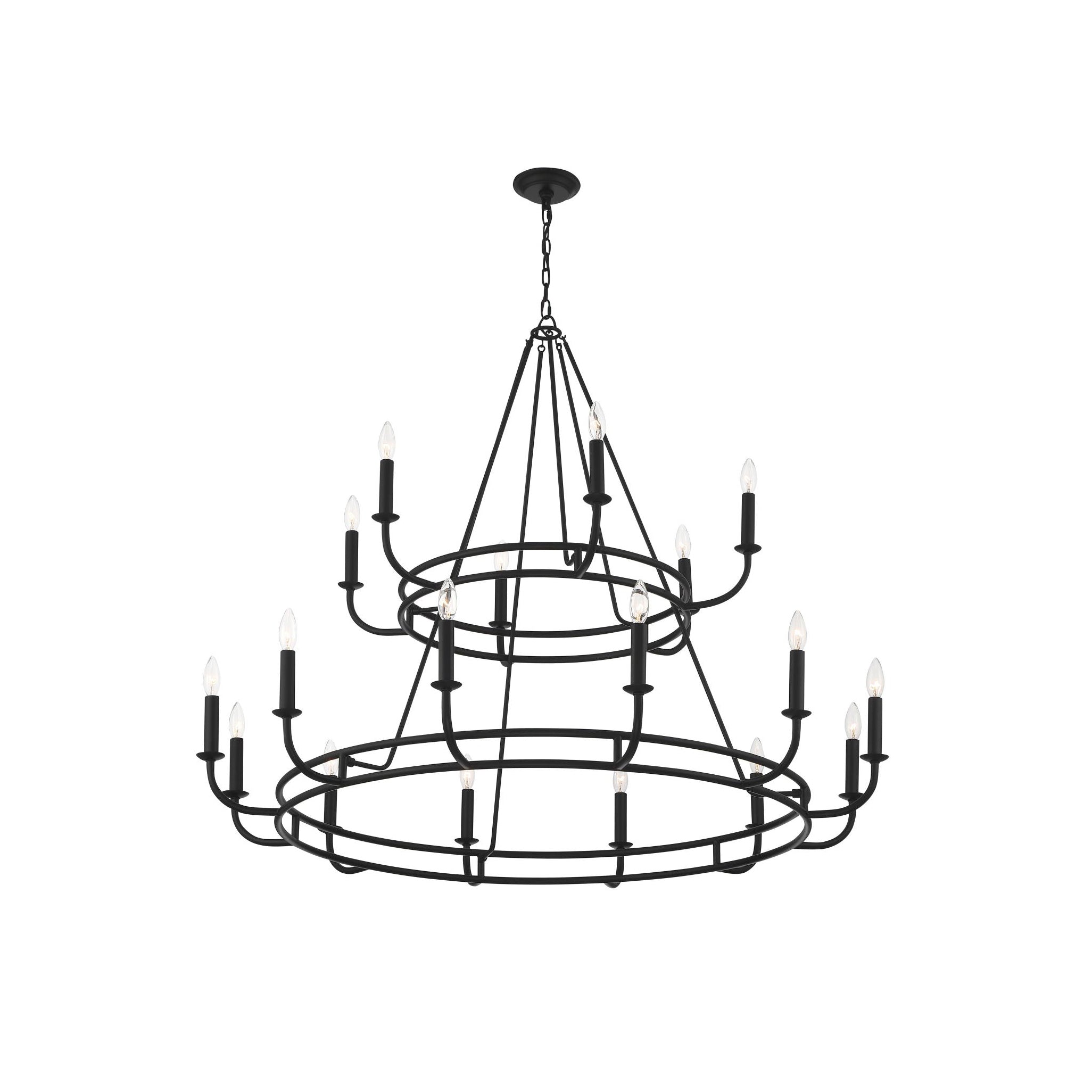 Xenuvyh Modern Minimalist Vintage Industrial Metal Chandelier - Neutralighting