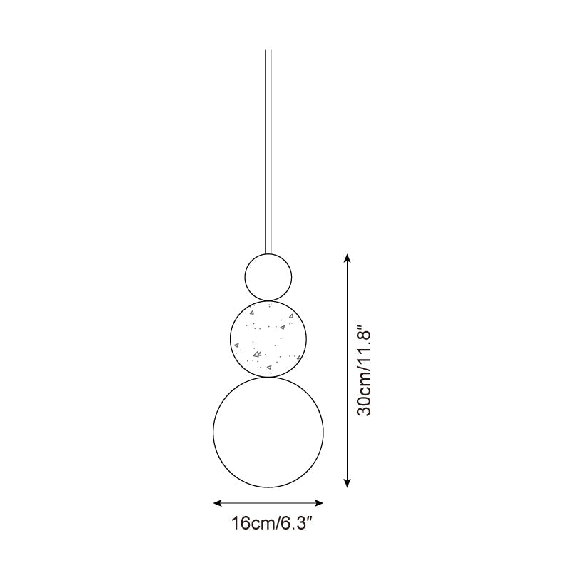 Ball Travertine Pendant Lamp - Neutralighting