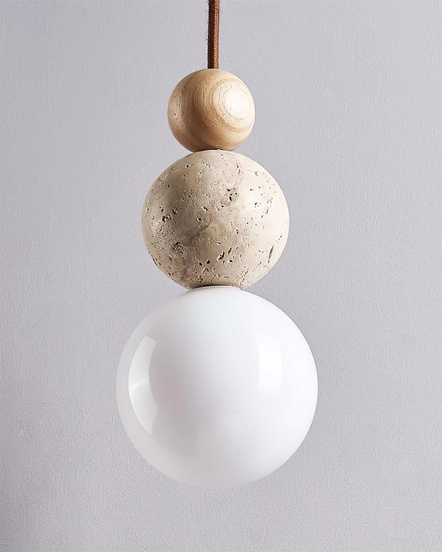 Ball Travertine Pendant Lamp - Neutralighting