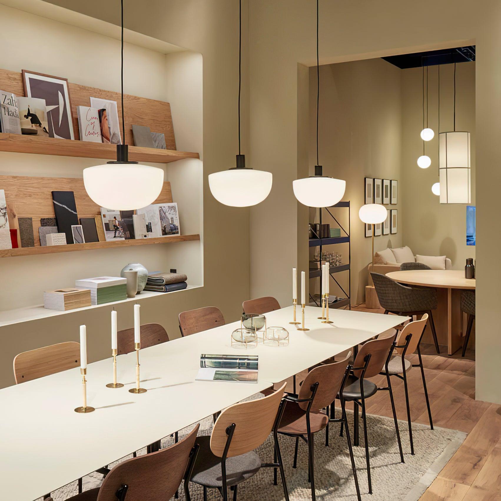 Pendant Lamp Glass Dome Metal Mount Minimalist Relax - Neutralighting