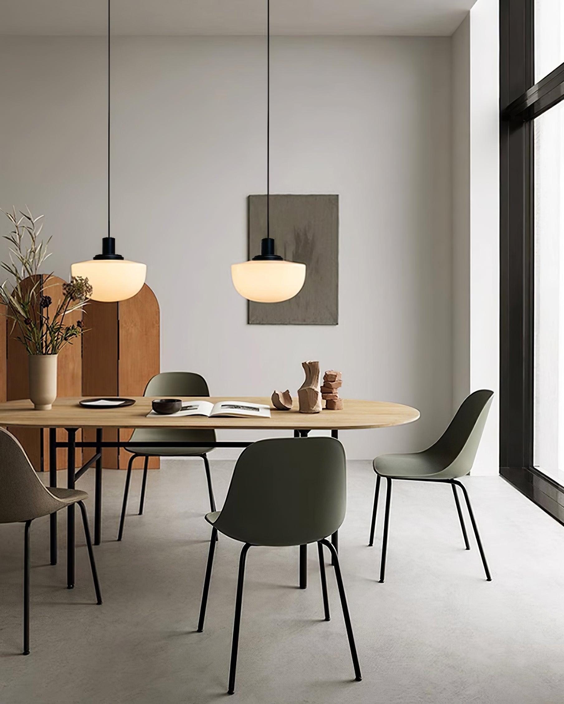 Pendant Lamp Glass Dome Metal Mount Minimalist Relax - Neutralighting