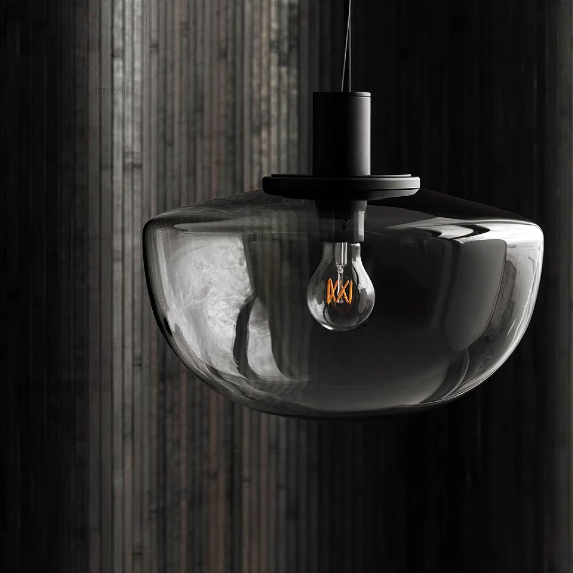 Pendant Lamp Glass Dome Metal Mount Minimalist Relax - Neutralighting