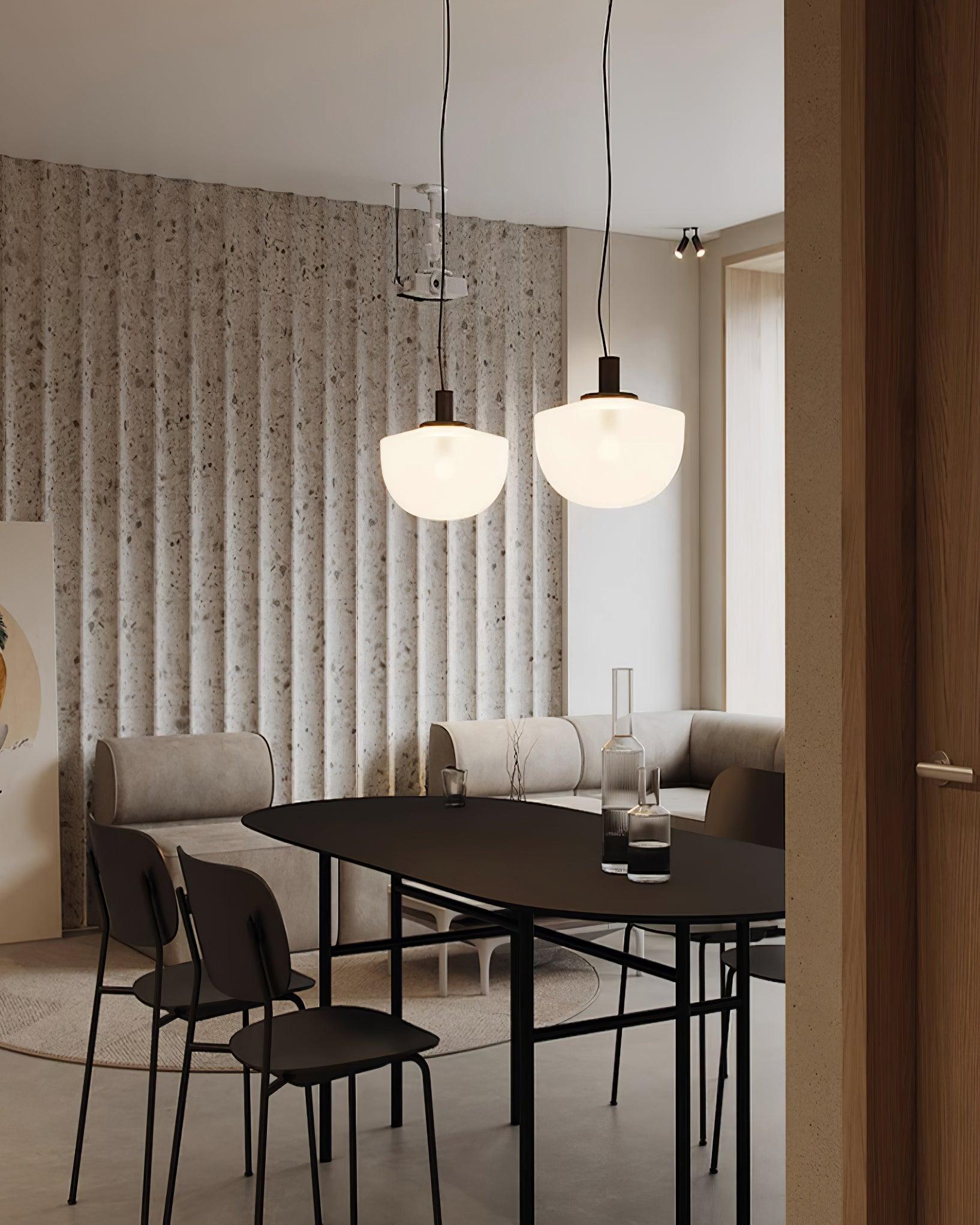 Pendant Lamp Glass Dome Metal Mount Minimalist Relax - Neutralighting