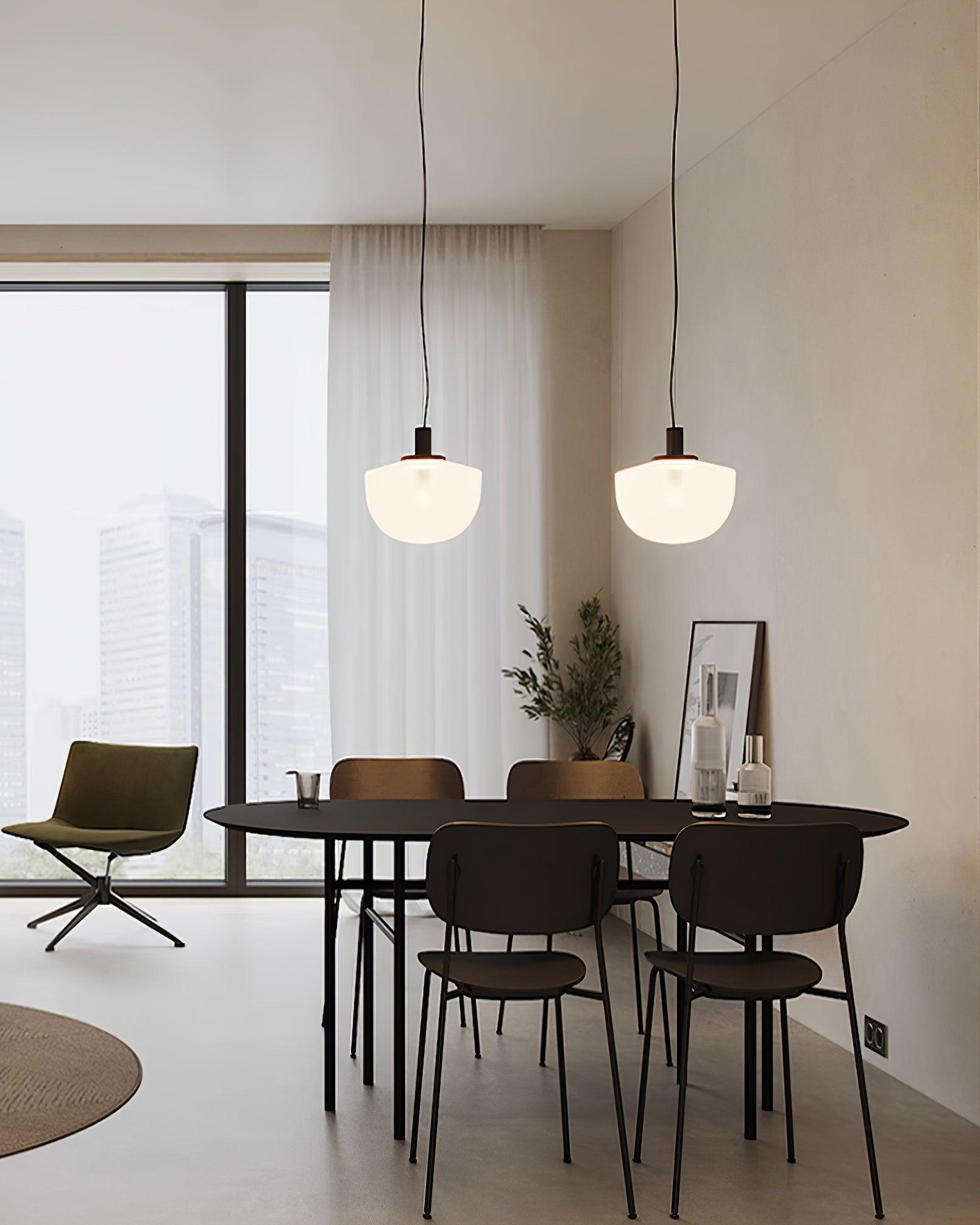 Pendant Lamp Glass Dome Metal Mount Minimalist Relax - Neutralighting