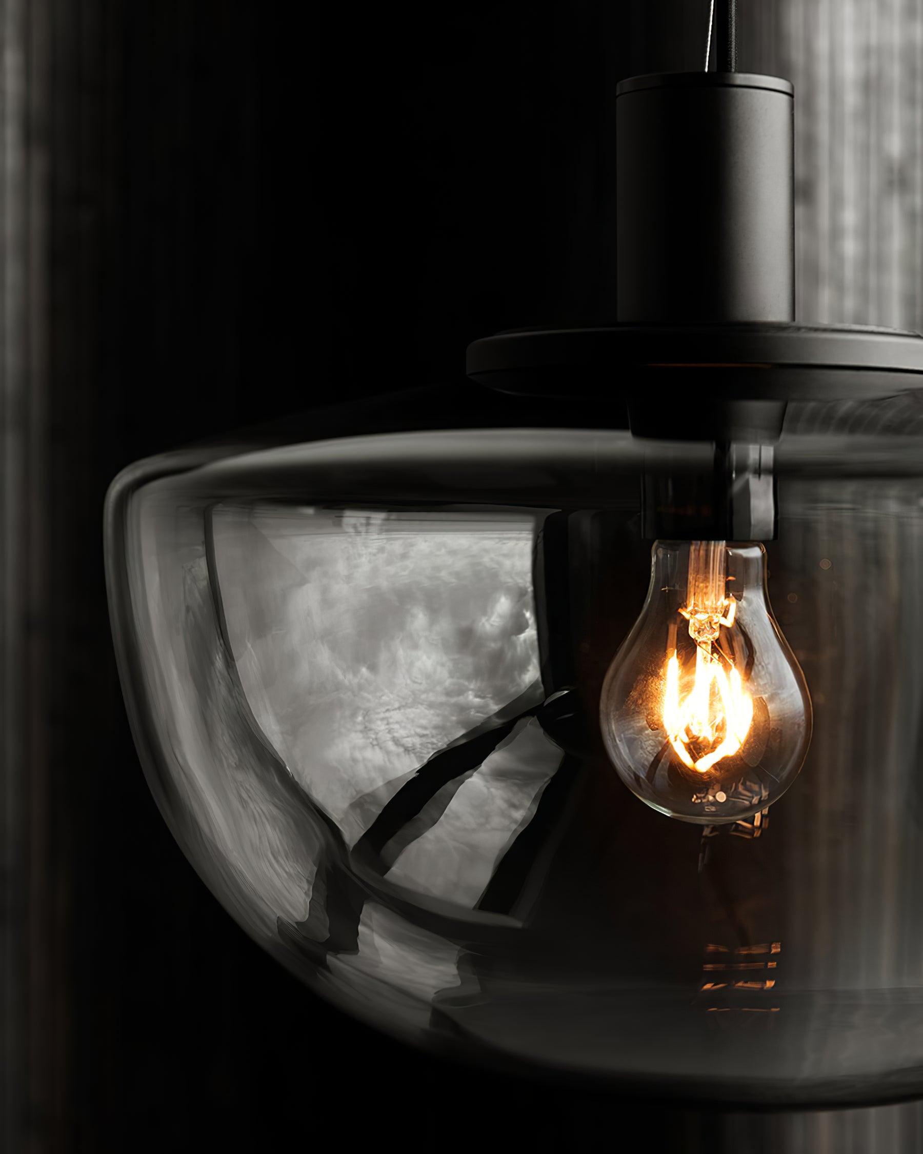Pendant Lamp Glass Dome Metal Mount Minimalist Relax - Neutralighting