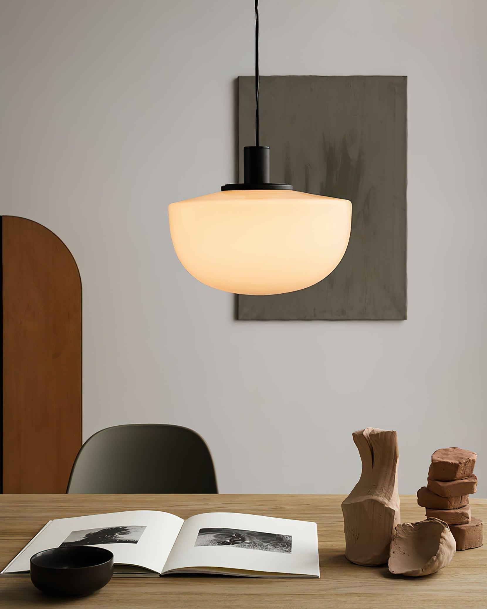 Pendant Lamp Glass Dome Metal Mount Minimalist Relax - Neutralighting