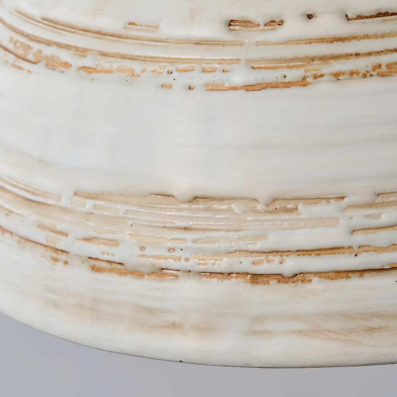 Pendant Lamp Textured Ceramic Shade Tapered Nordic Minimalist - Neutralighting