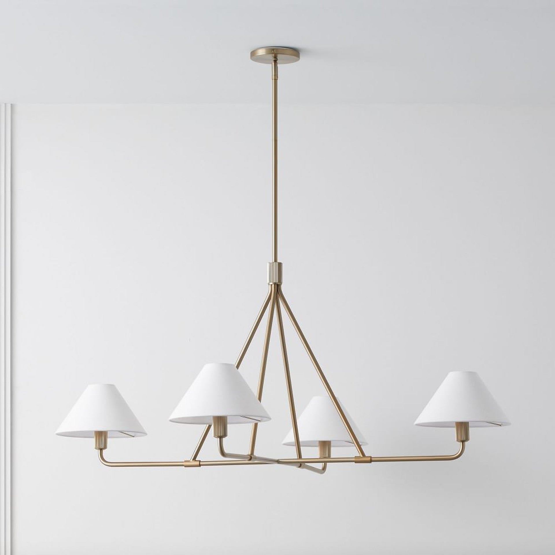 Ornuvyh Vintage Industrial Metal Fabric Chandelier - Neutralighting