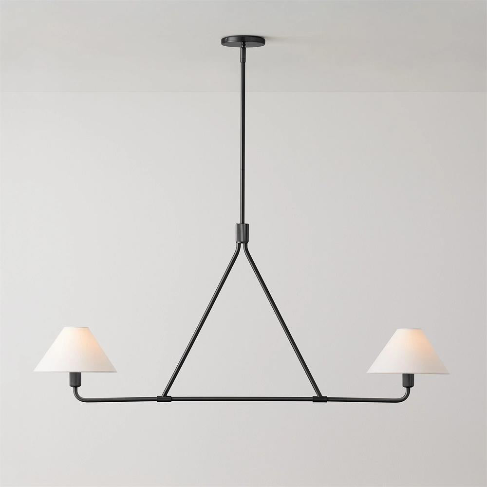 Ornuvyh Vintage Industrial Metal Fabric Chandelier - Neutralighting