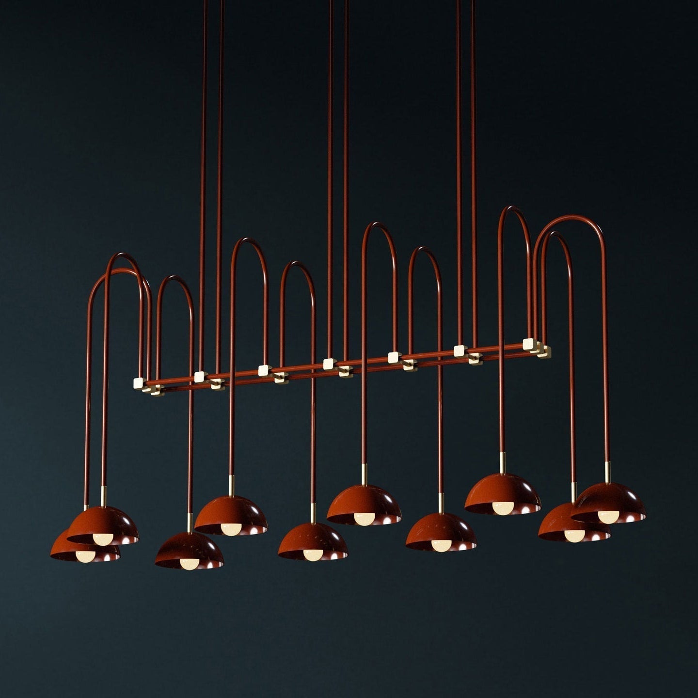 Blikuvyh Vintage Industrial Atelier Brass Metal Chandelier - Neutralighting
