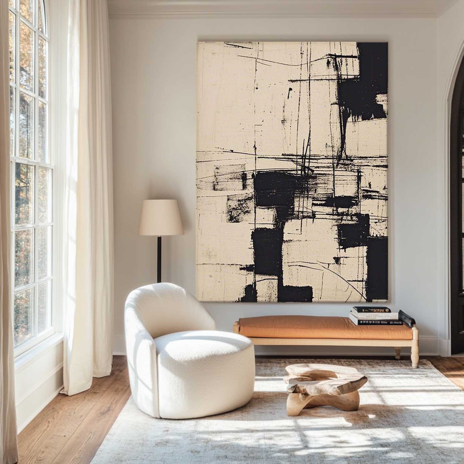 Modern Minimalist Painting ABAV569 - Neutralighting