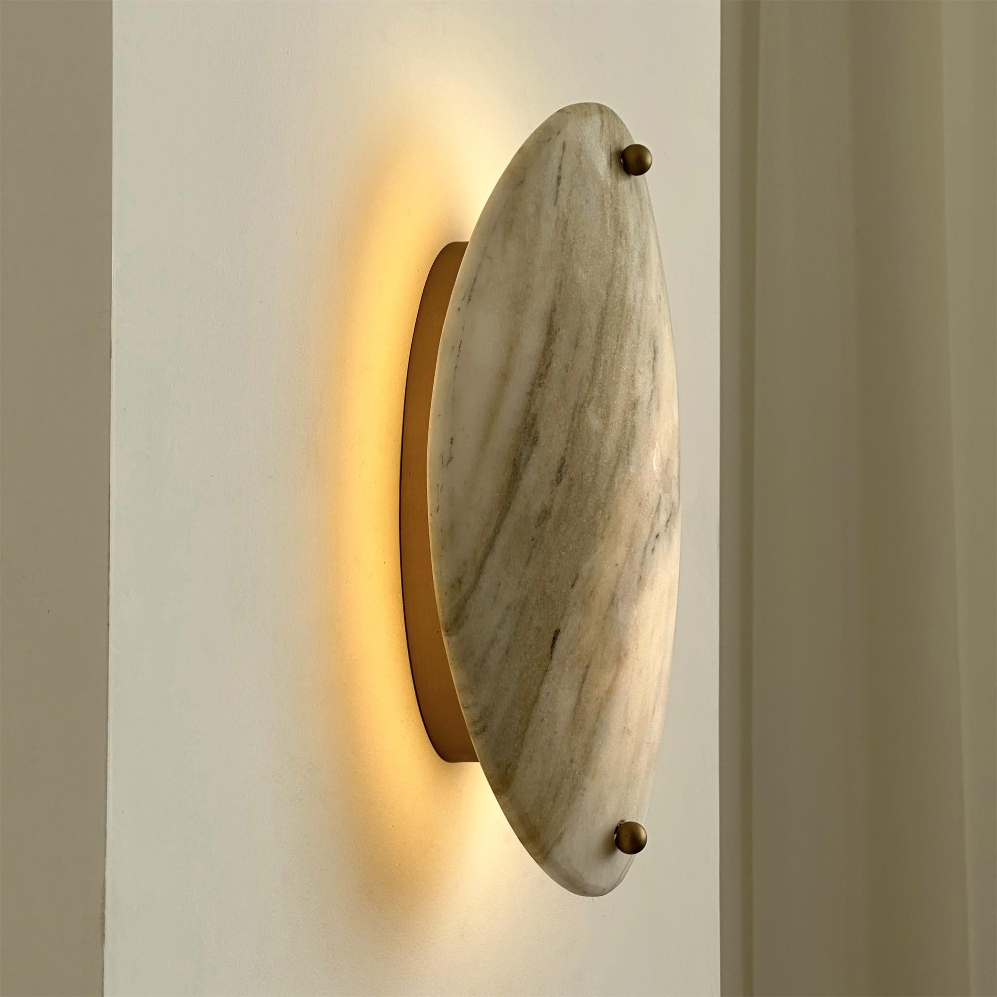 Yrvuvyu Modern Minimalist Marble Wall Lamp - Neutralighting