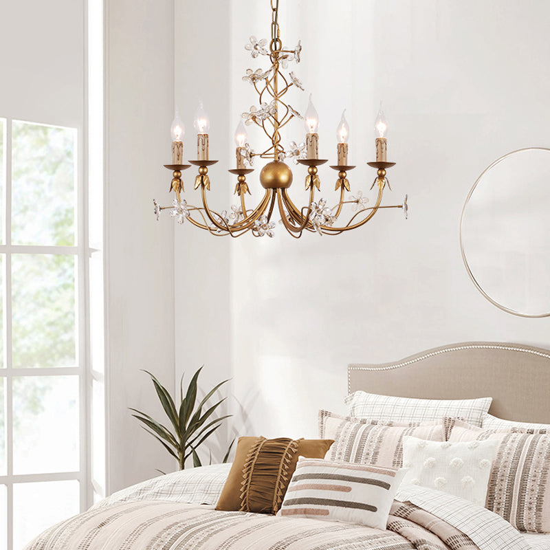 Ornuvyu Postmodern Luxury Clear Metal Crystal Chandelier - Neutralighting