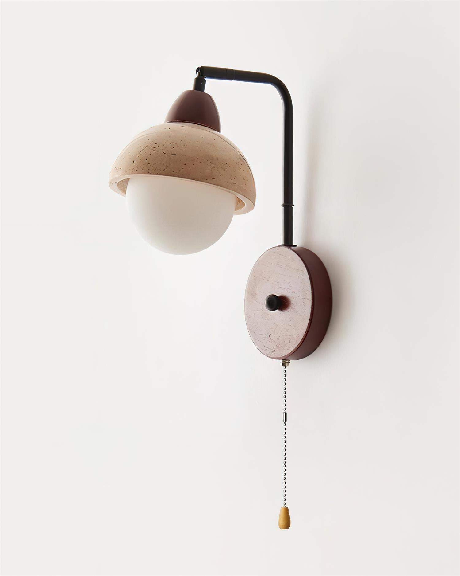 Ritta Dome Travertine Wall Lamp - Neutralighting