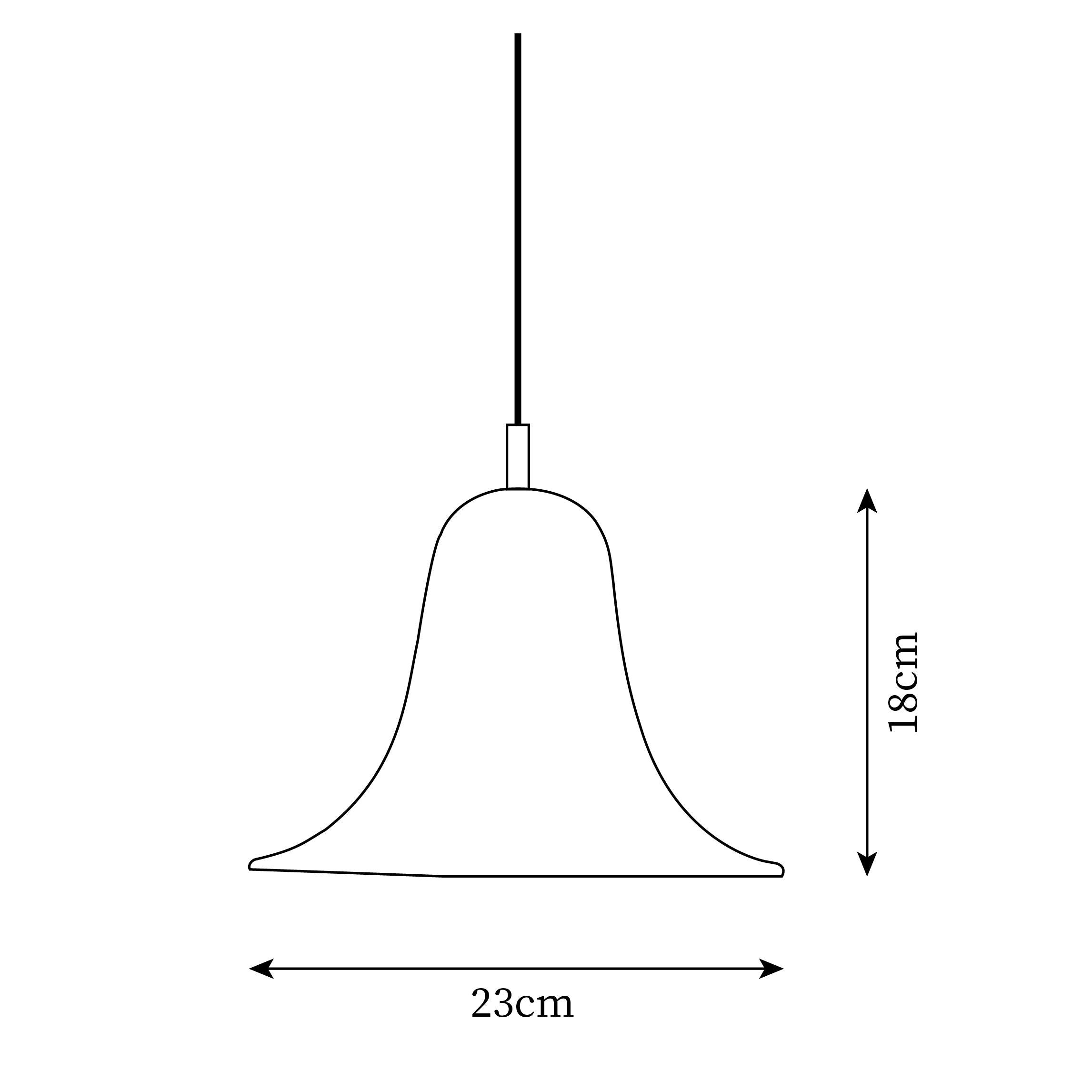 Nevin Minimalist Bell Shade Pendant Light - Neutralighting