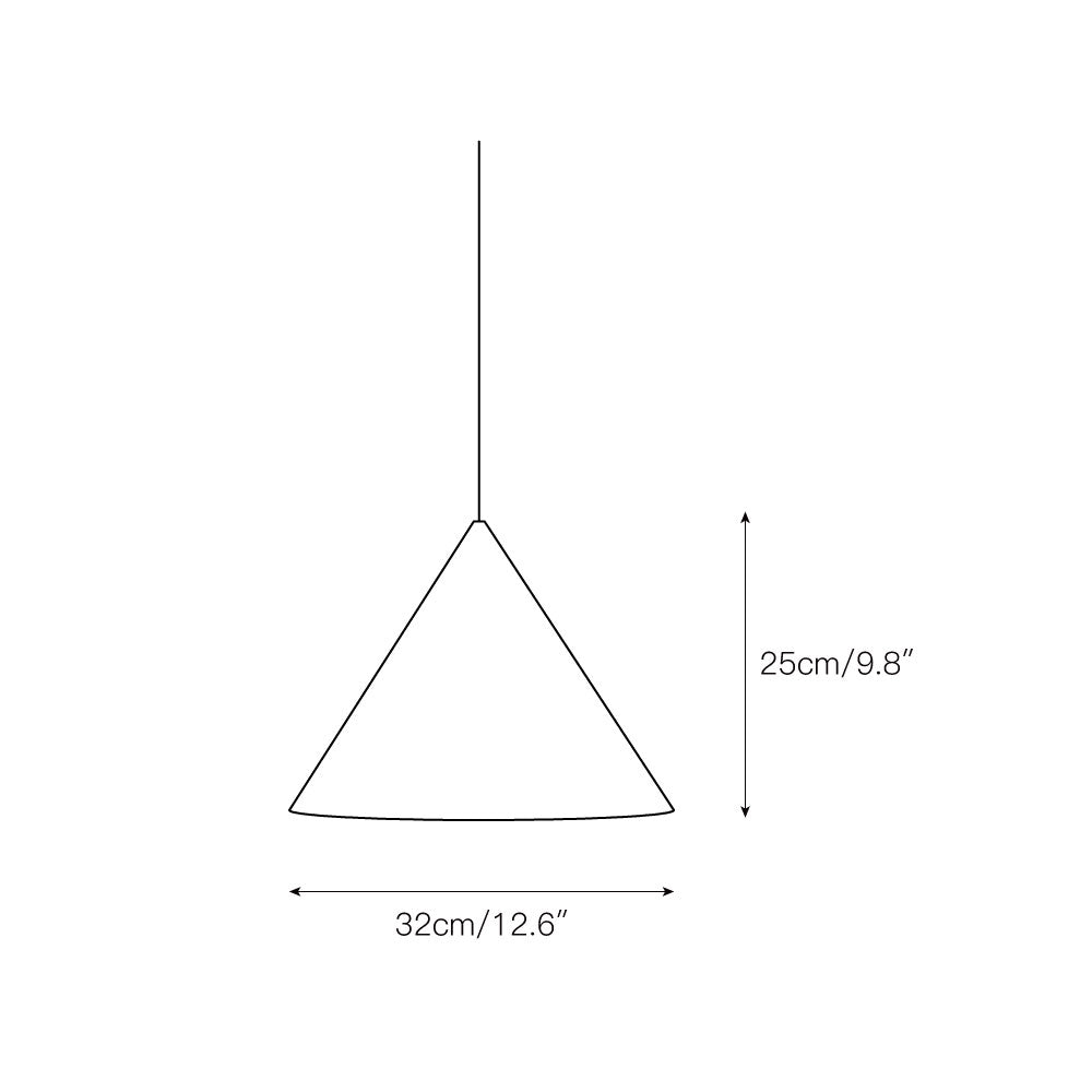 Caeluvyu Modern Minimalist Dark Metal Pendant Lamp - Neutralighting