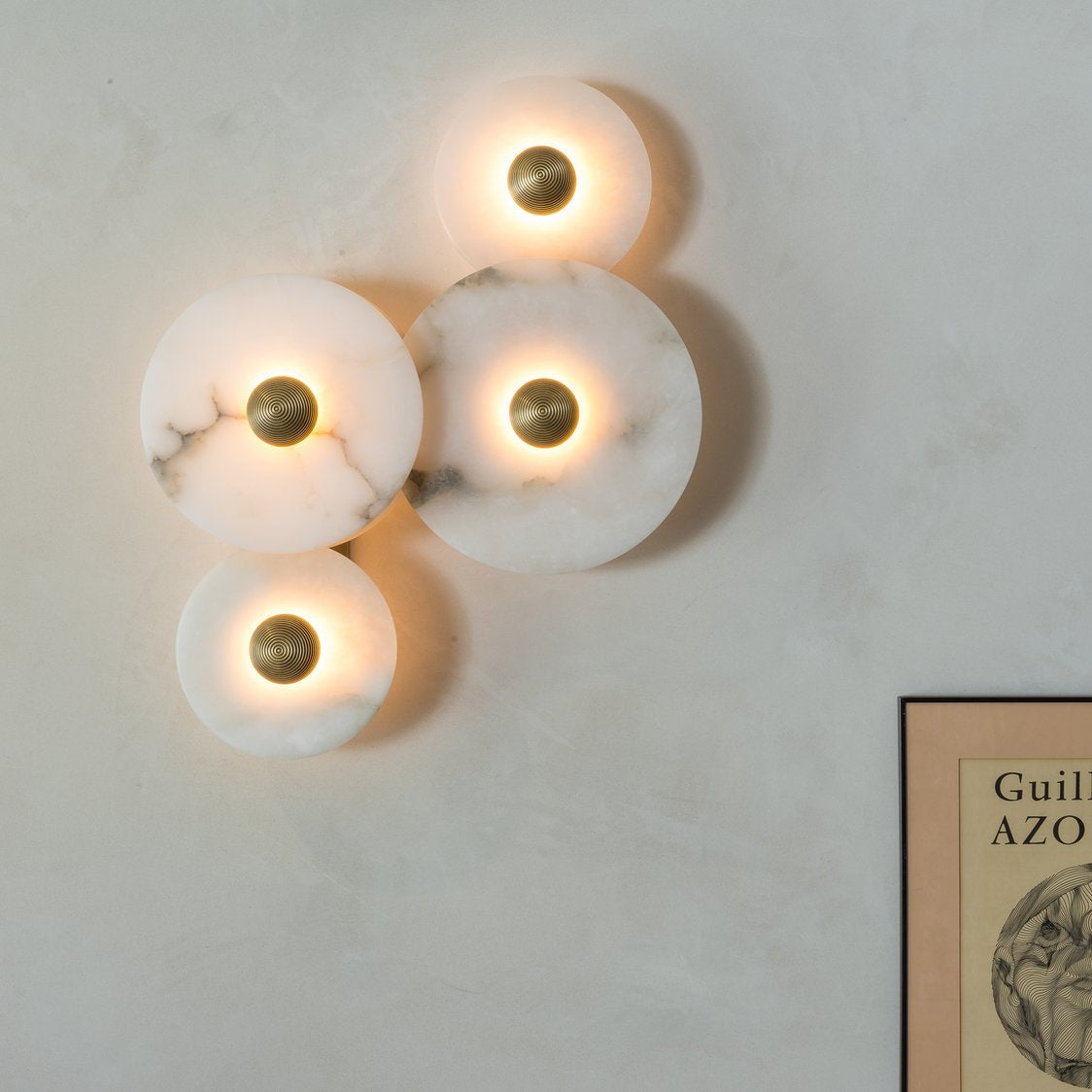 Slender Wall Lamp Alabaster Modern Minimalist - Neutralighting