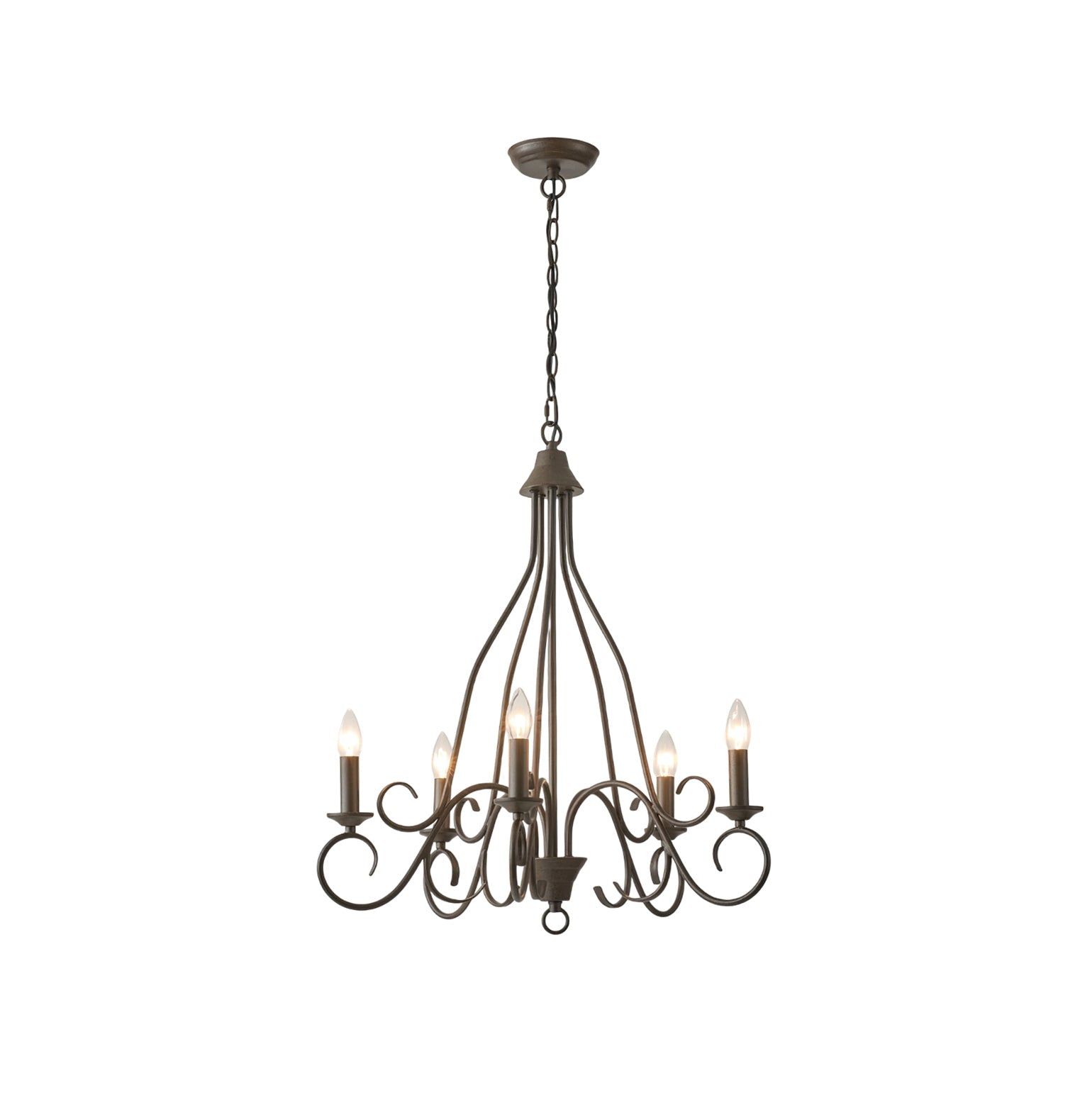 Dvaluvyu Vintage Industrial Metal Chandelier - Neutralighting