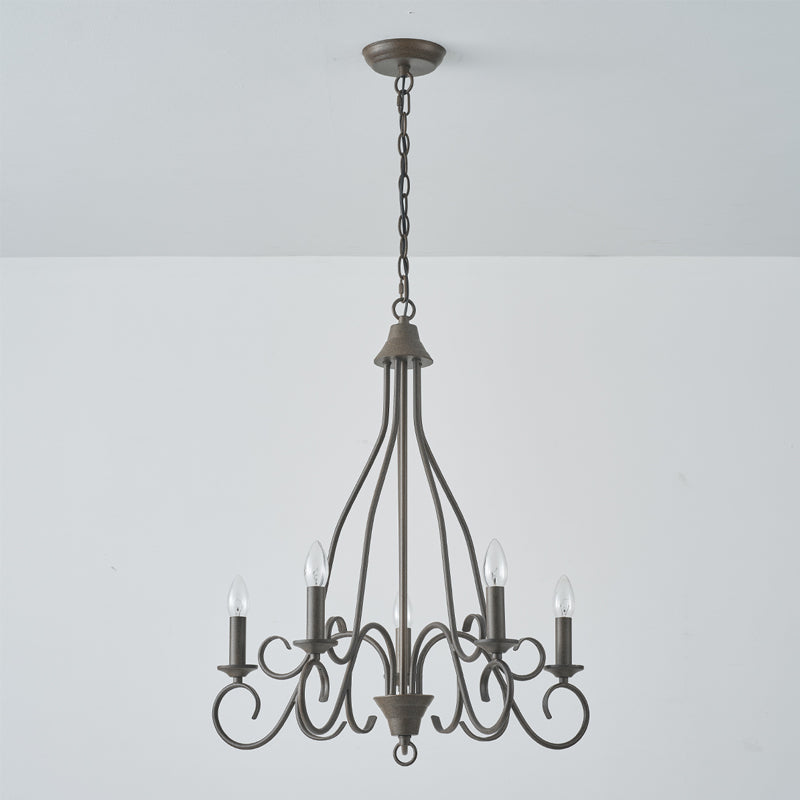 Dvaluvyu Vintage Industrial Metal Chandelier - Neutralighting