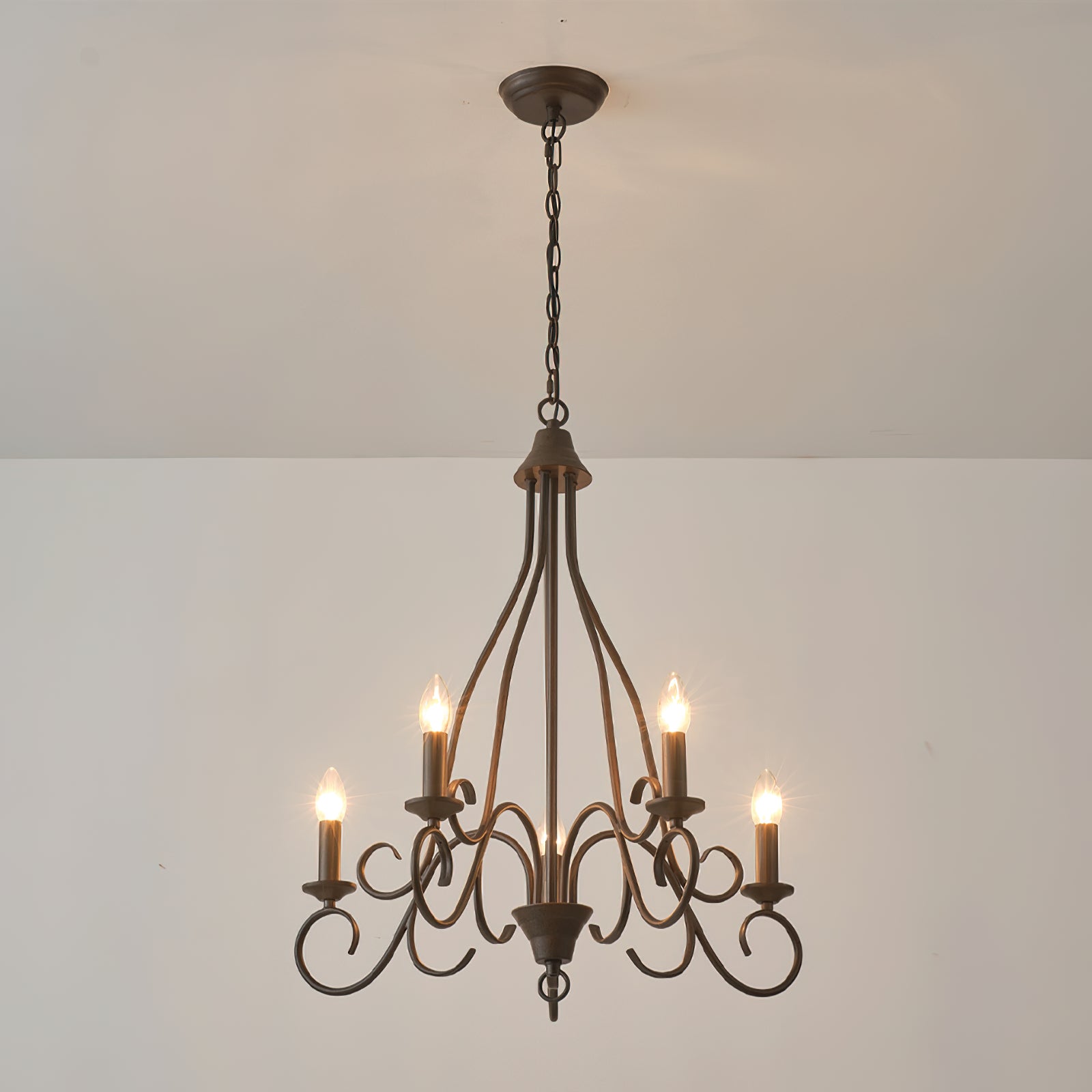 Dvaluvyu Vintage Industrial Metal Chandelier - Neutralighting