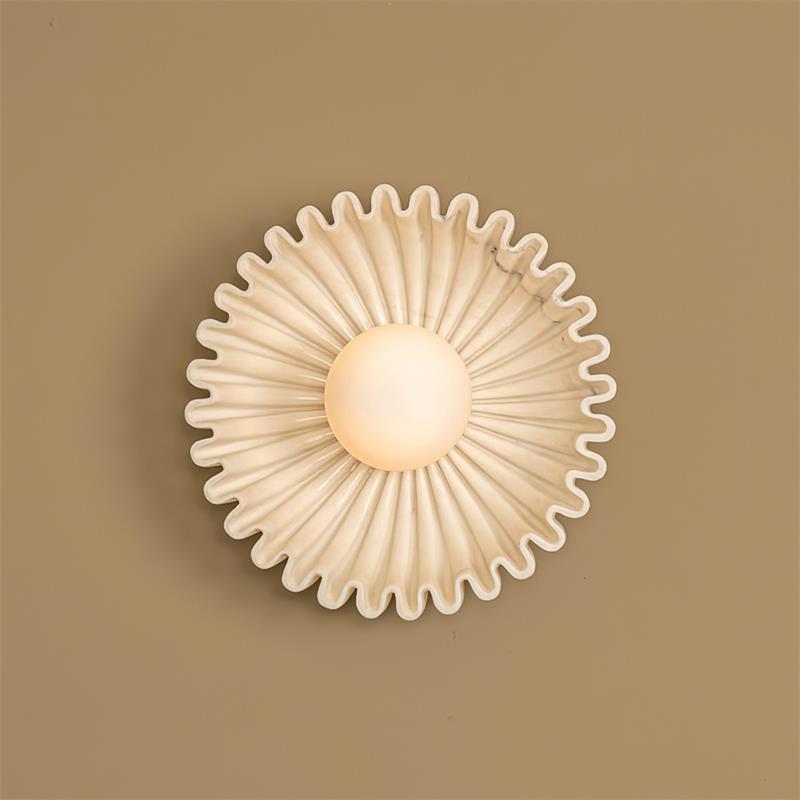 Wall Lamp Ceramics and Glass Dark Green White Black Beige Sculptural - Neutralighting