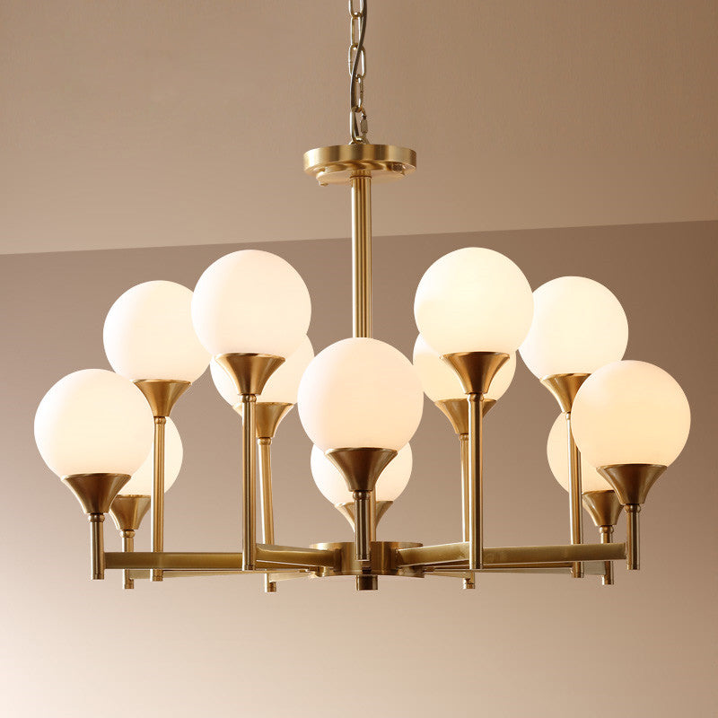 Himinuvyh Vintage Industrial Metal Glass Chandelier - Neutralighting