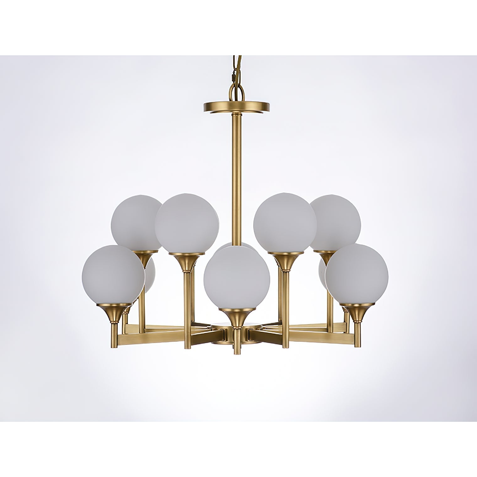 Himinuvyh Vintage Industrial Metal Glass Chandelier - Neutralighting