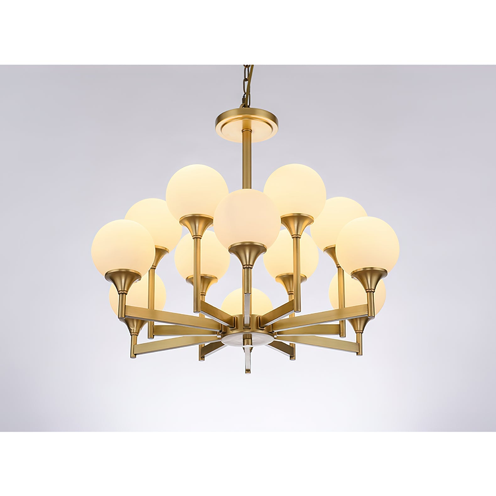 Himinuvyh Vintage Industrial Metal Glass Chandelier - Neutralighting