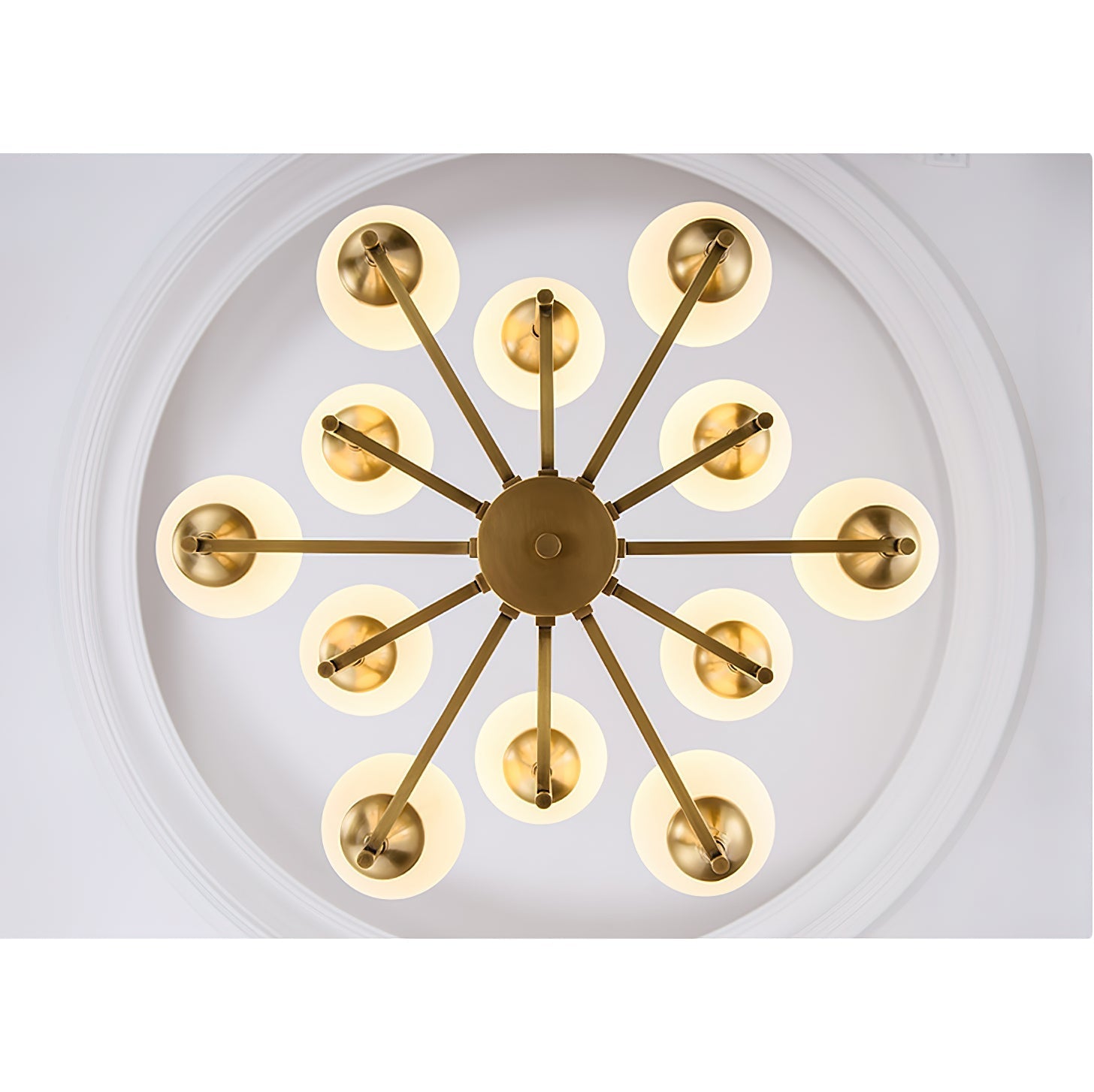 Himinuvyh Vintage Industrial Metal Glass Chandelier - Neutralighting