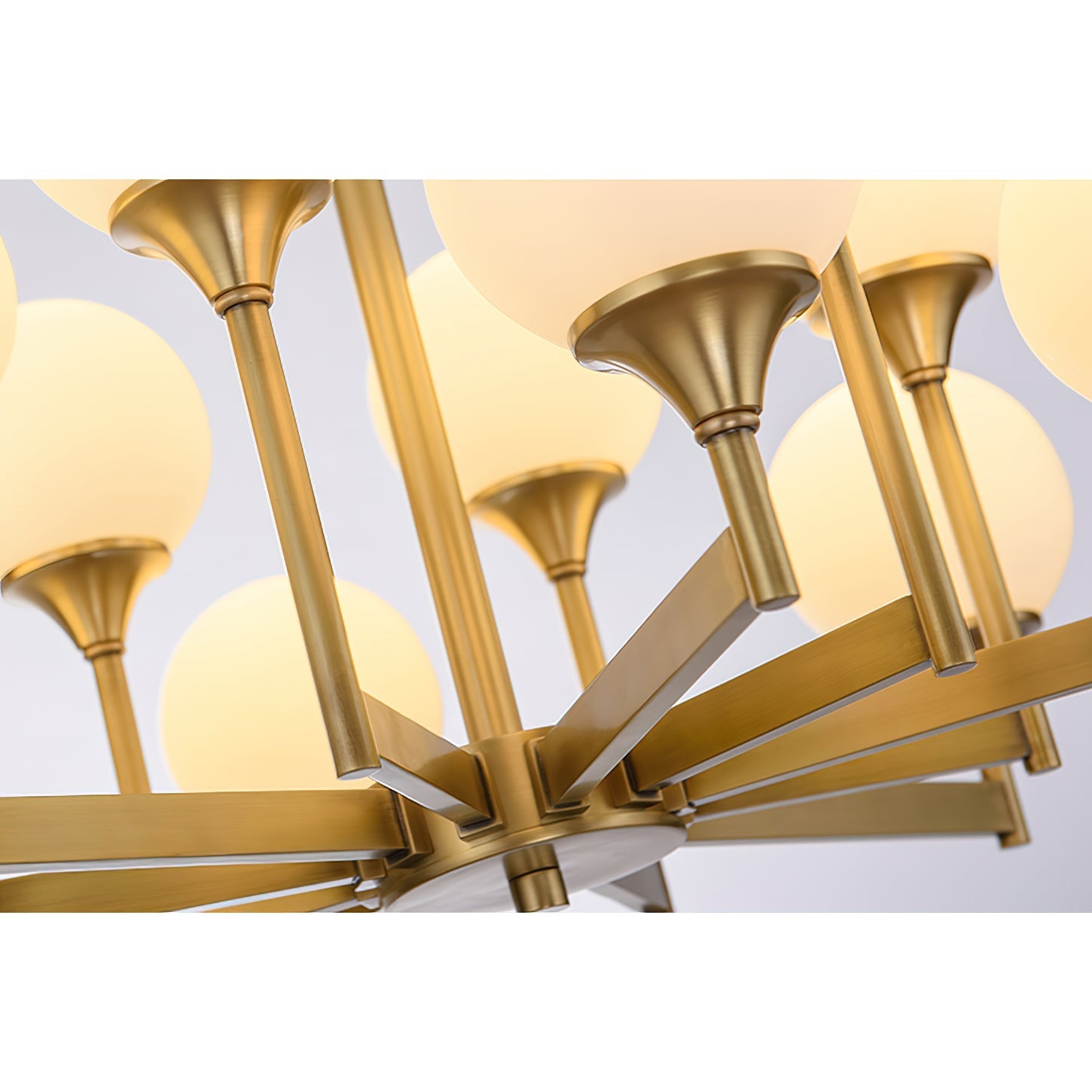 Himinuvyh Vintage Industrial Metal Glass Chandelier - Neutralighting