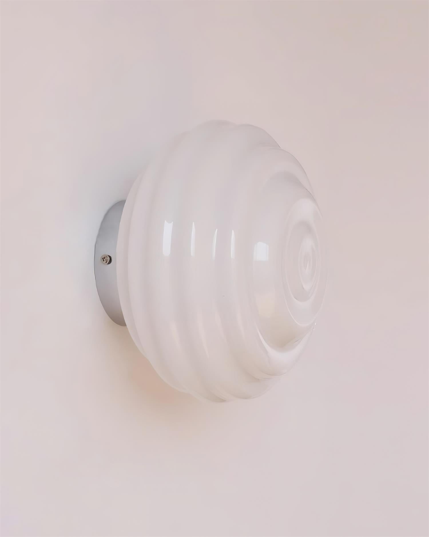Duvia Rippled Glass Wall Lamp - Neutralighting